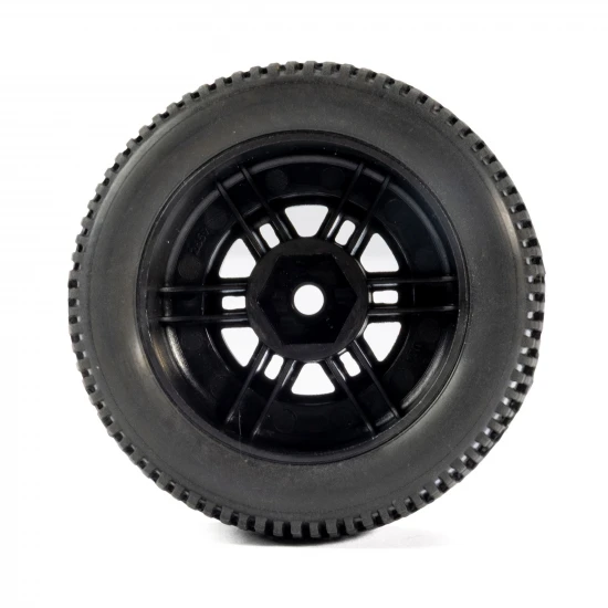 1:16 King Pin Front/Rear Tires MTD 12mm Black Split Six (4):