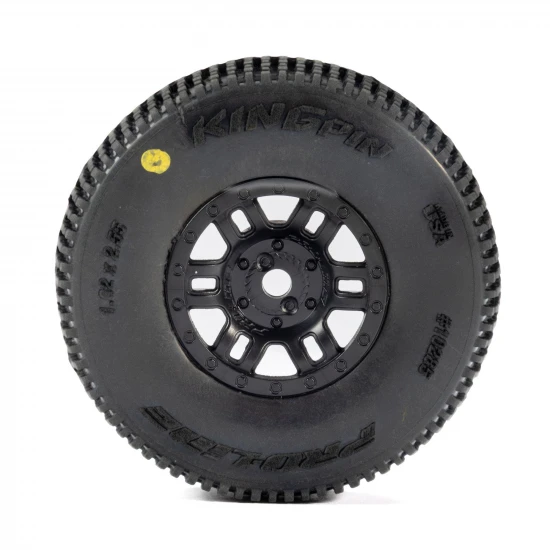 1:16 King Pin Front/Rear Tires MTD 12mm Black Split Six (4):