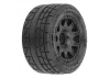 1:18 Menace F/R Street Tires MTD 12mm Black Raid (4): Granit