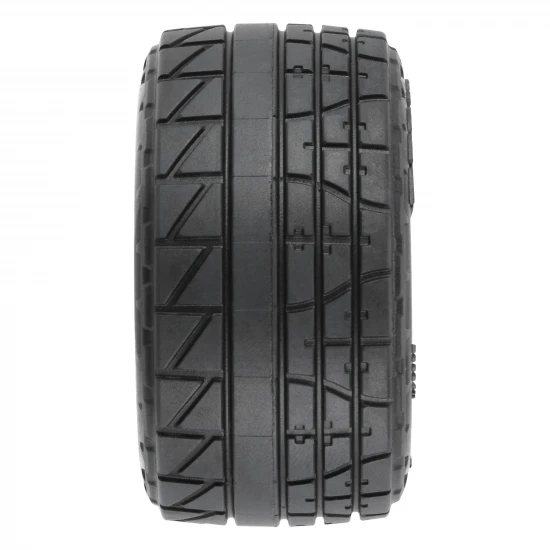 1:18 Menace F/R Street Tires MTD 12mm Black Raid (4): Granit