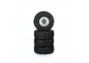 ProLine Flat Iron Front/Rear Tires Mounted 12mm Hex Chrome Diablo (4) - Arrma Typhon GROM