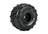 ProLine Dreadnaught Mounted Black Wheel F/R (4) for Arrma Gorgon/Quake GROM