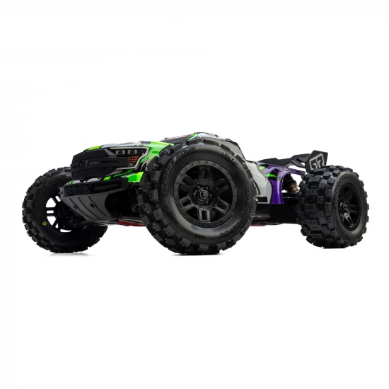 ProLine Badlands Tyres Mounted on 12mm Hex Black Split Six Wheels (2)