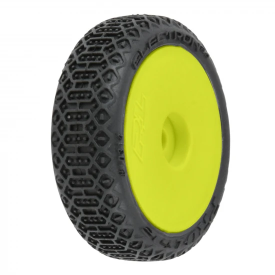 1/24 Electron 2.0 Buggy F/R Tires Mounted 7mm Yellow (4): Mi