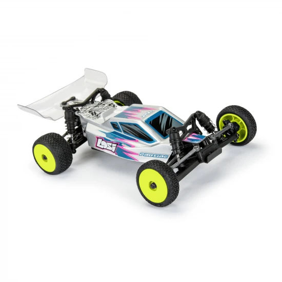 1/24 Electron 2.0 Buggy F/R Tires Mounted 7mm Yellow (4): Mi