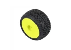 ProLine Electron 2.0T Tyres Mounted on 7mm Yellow Losi Micro T White Wheels (4)