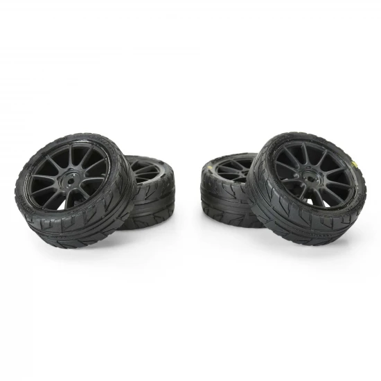 1:14 Vector Tire MTD 12mm Black Velocity Wheel (4): ARRMA TY