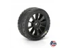 1:14 Vector Tire MTD 12mm Black Velocity Wheel (4): ARRMA TY