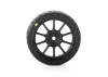 1:14 Vector Tire MTD 12mm Black Velocity Wheel (4): ARRMA TY