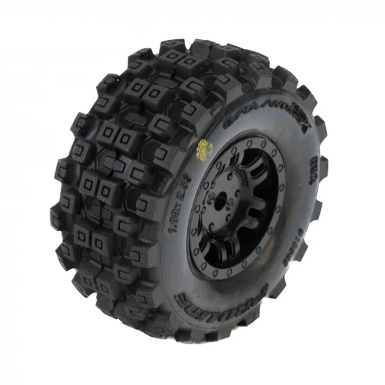 1:16 Badlands MX Front/Rear Tires MTD 12mm Black Split Six (