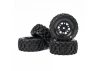 1:16 Badlands MX Front/Rear Tires MTD 12mm Black Split Six (