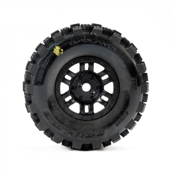 1:16 Badlands MX Front/Rear Tires MTD 12mm Black Split Six (