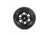 Menace Front/Rear Street Tires Mounted 12mm Black Split Six