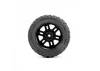 ProLine Jaeger Tyres Mounted on 12mm Hex Black Split Six Wheels (2)