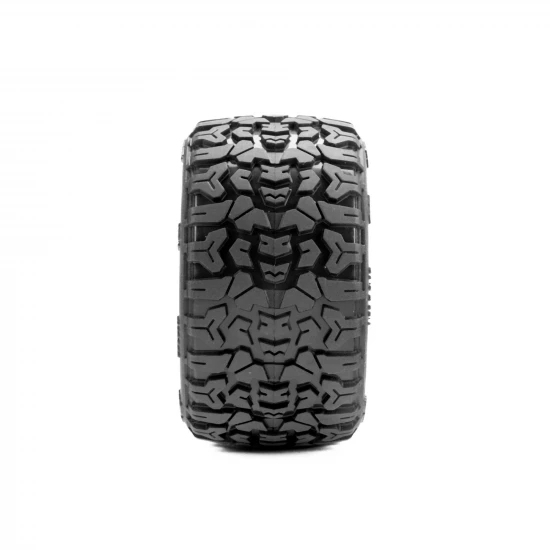 ProLine Jaeger Tyres Mounted on 12mm Hex Black Split Six Wheels (2)