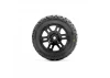 ProLine Jaeger Tyres Mounted on 12mm Hex Black Split Six Wheels (2)