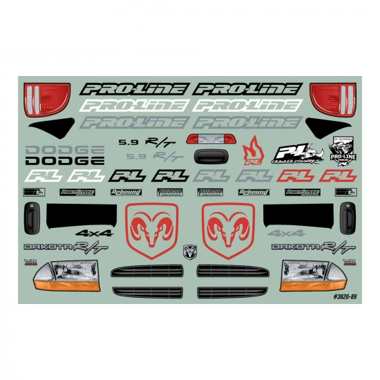 ProLIne 1997 Dodge Dakota Clear Bodyshell - 12.3 (313mm) Wheelbase