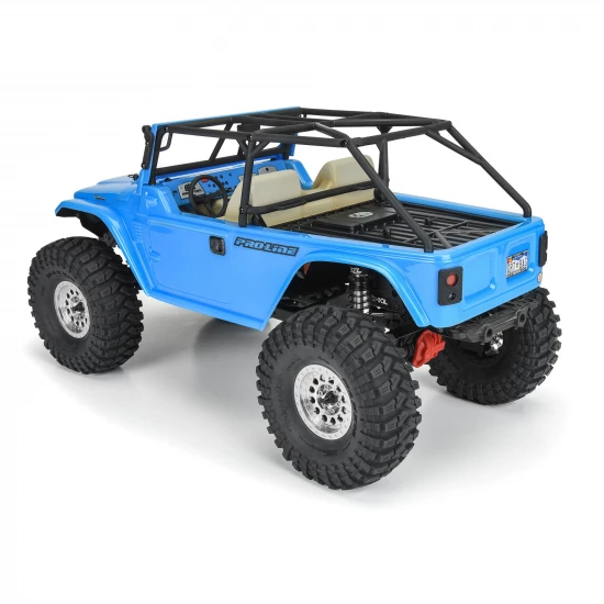 1:10 1979 Toyota Land Cruiser FJ40 Clear Body/Cage 12.3 WB