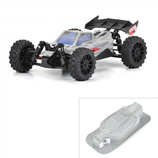 ProLine Axis Tough-Color Gray Bodyshell for 1:14 Typhon GROM