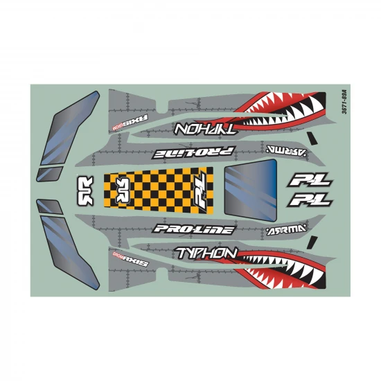 ProLine Axis Tough-Color Gray Bodyshell for 1:14 Typhon GROM