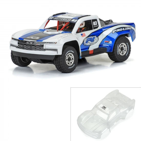 ProLine Pre-Cut 2019 Chevy Silverado Trophy Truck Clear Bodyshell - 1:16 Arrma Mojave GROM