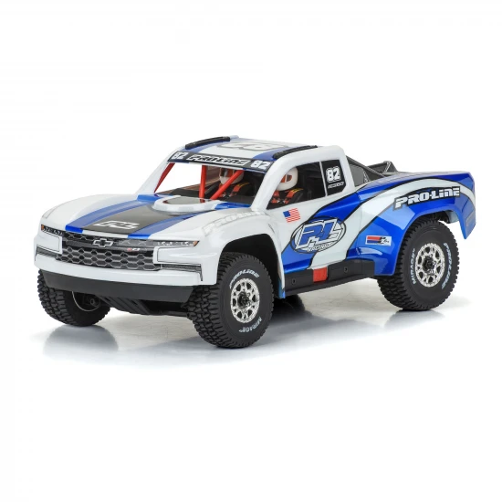 ProLine Pre-Cut 2019 Chevy Silverado Trophy Truck Clear Bodyshell - 1:16 Arrma Mojave GROM
