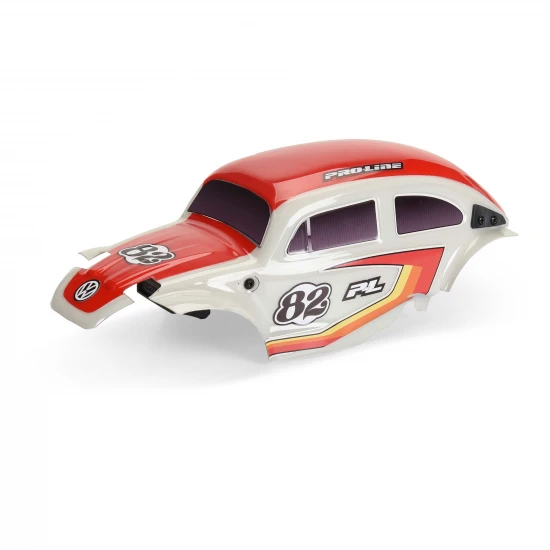 Class 1 VW Bug Red Race Body Conversion Kit and Flat Iron Mounted Tyres (4)