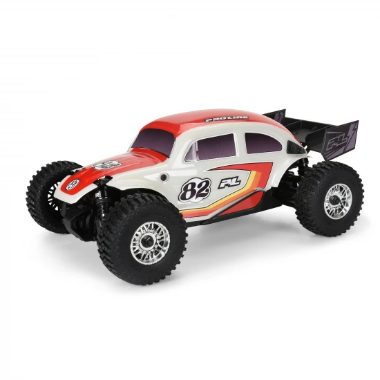 Class 1 VW Bug Red Race Body Conversion Kit and Flat Iron Mounted Tyres (4)