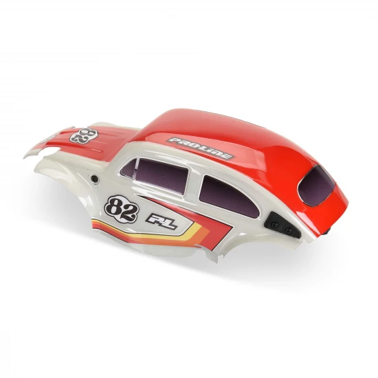 Class 1 VW Bug Red Race Body Conversion Kit and Flat Iron Mounted Tyres (4)