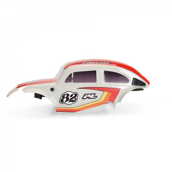 Class 1 VW Bug Red Race Body Conversion Kit and Flat Iron Mounted Tyres (4)