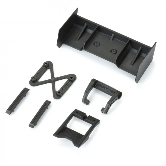 1:18 Sector Wing Set and Roof Skids Black: Granite GROM