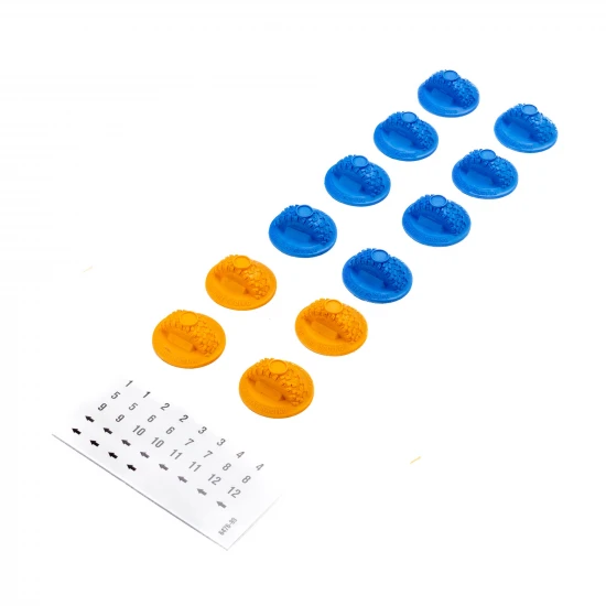 Gate Marker Set - Blue - Orange (12): Axial SCX30