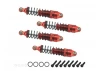 Aluminium Shock Set (Fr Rr) Red - Grom
