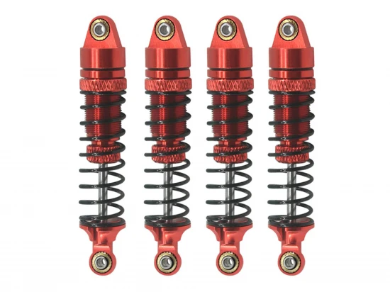 Aluminium Shock Set (Fr Rr) Red - Grom