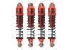 Aluminium Shock Set (Fr Rr) Red - Grom