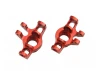 Front Hubs - Red Aluminium - 1:18 Mojave