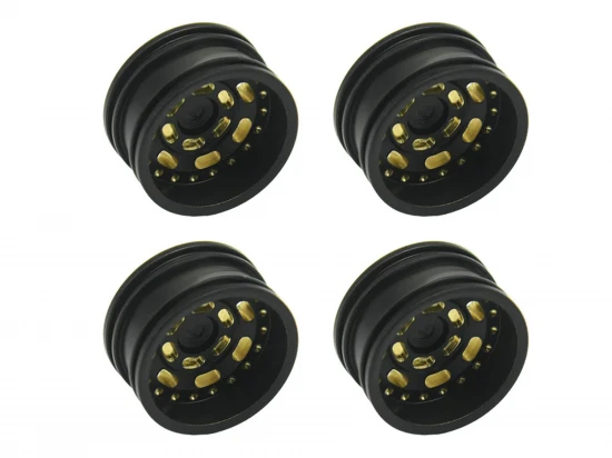 Wheel Set w/Offset - Black Brass 4pcs SCX30