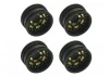 Wheel Set w/Offset - Black Brass 4pcs SCX30