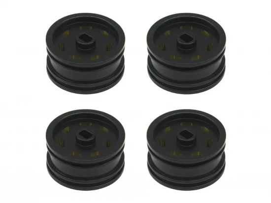 Wheel Set w/Offset - Black Brass 4pcs SCX30