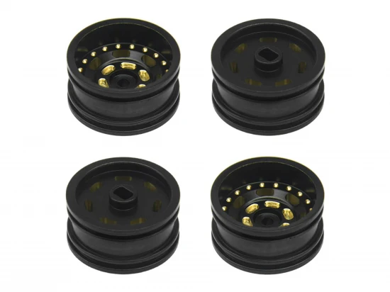 Wheel Set w/Offset - Black Brass 4pcs SCX30