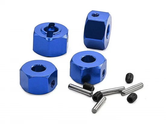 Aluminium Hex Drive (4) - Blue - Traxxas Mini MAXX