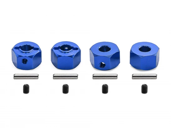 Aluminium Hex Drive (4) - Blue - Traxxas Mini MAXX