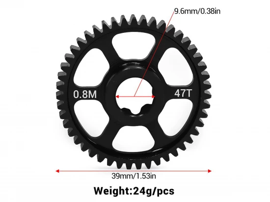 Steel Spur Gear 47T (0.8M) - Mini MAXX
