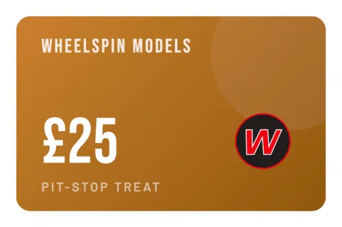 Wheelspin Models £25 Gift Voucher Certificate
