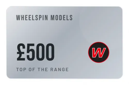 Wheelspin Models £500 Gift Voucher Certificate