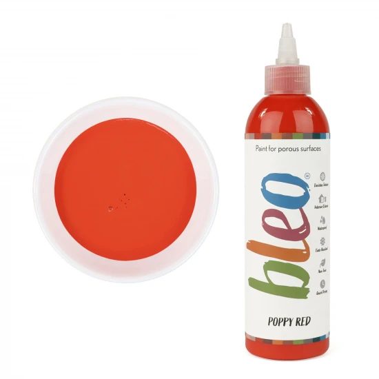 Guild Lane Bleo Gel Paint, Poppy Red (250ml)