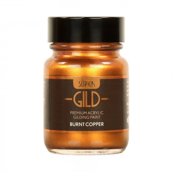 Guild Lane Super GILD Acrylic Gilding Enamel Paint, Burnt Copper (30ml)