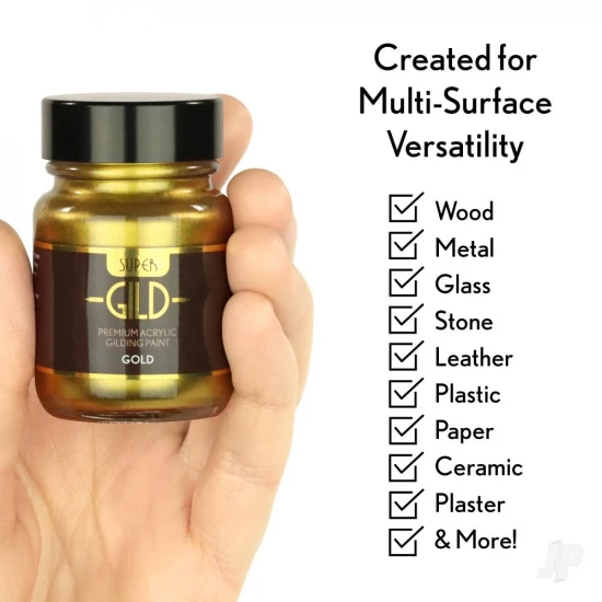 Guild Lane Super GILD Acrylic Gilding Enamel Paint, Burnt Copper (30ml)