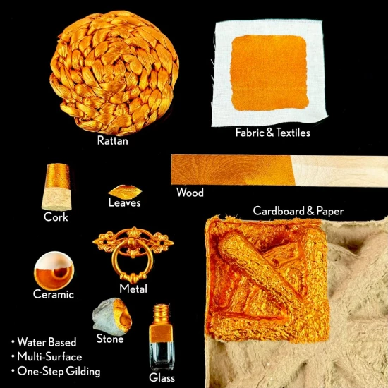 Guild Lane Super GILD Acrylic Gilding Enamel Paint, Burnt Copper (60ml)