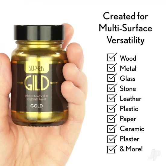 Guild Lane Super GILD Acrylic Gilding Enamel Paint, Burnt Copper (60ml)
